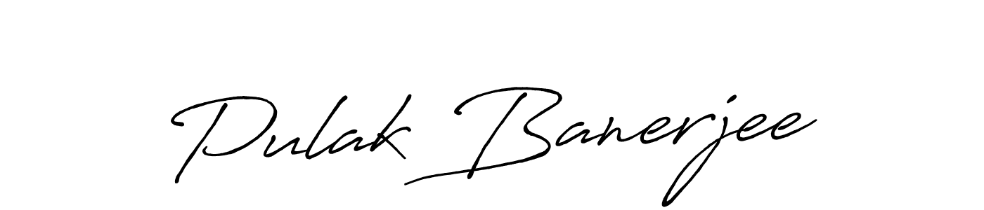 You should practise on your own different ways (Antro_Vectra_Bolder) to write your name (Pulak Banerjee) in signature. don't let someone else do it for you. Pulak Banerjee signature style 7 images and pictures png
