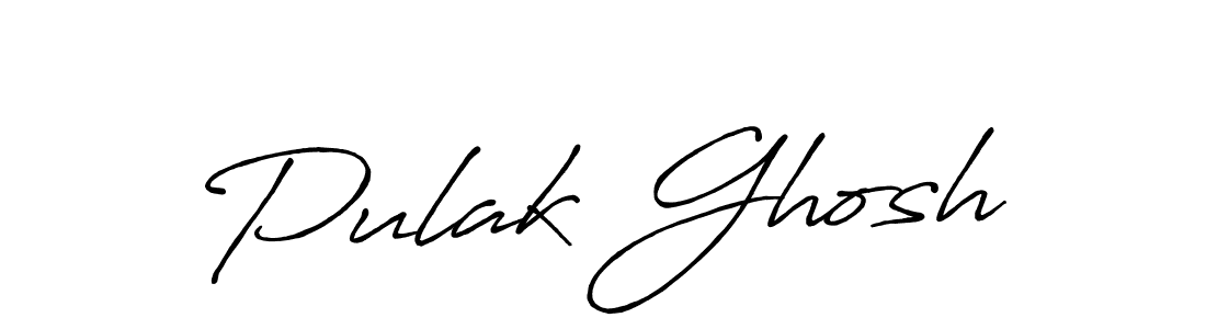 How to make Pulak Ghosh signature? Antro_Vectra_Bolder is a professional autograph style. Create handwritten signature for Pulak Ghosh name. Pulak Ghosh signature style 7 images and pictures png