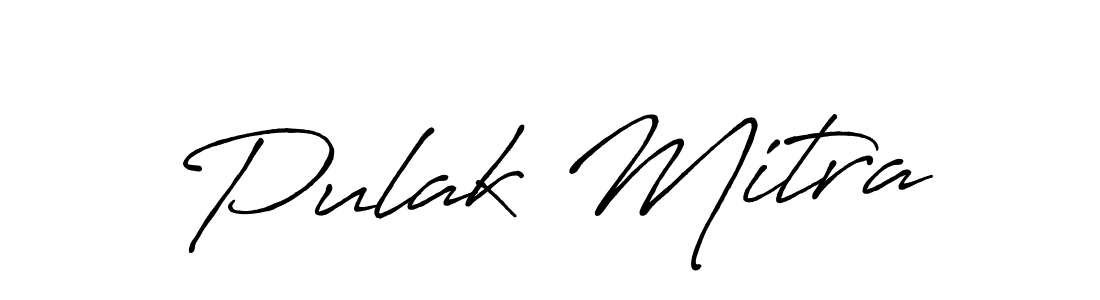 Make a short Pulak Mitra signature style. Manage your documents anywhere anytime using Antro_Vectra_Bolder. Create and add eSignatures, submit forms, share and send files easily. Pulak Mitra signature style 7 images and pictures png