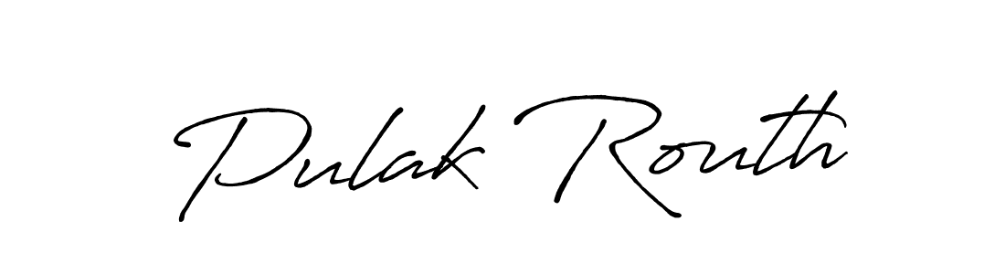 Also we have Pulak Routh name is the best signature style. Create professional handwritten signature collection using Antro_Vectra_Bolder autograph style. Pulak Routh signature style 7 images and pictures png