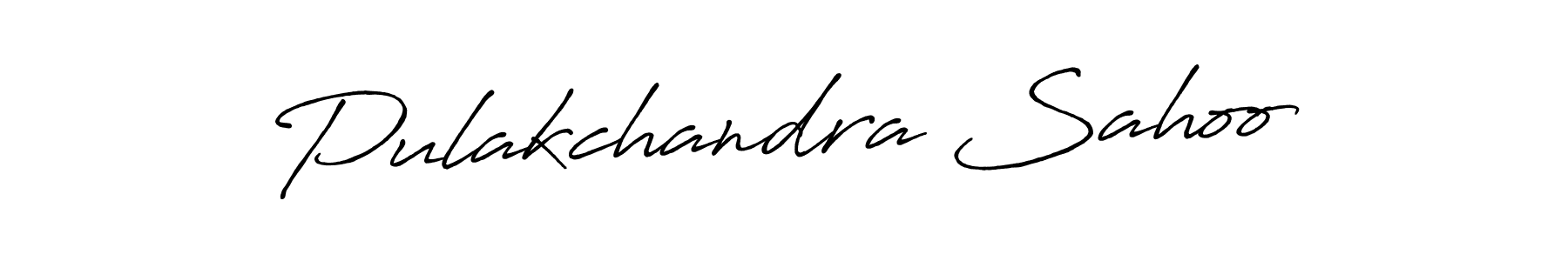 Make a beautiful signature design for name Pulakchandra Sahoo. With this signature (Antro_Vectra_Bolder) style, you can create a handwritten signature for free. Pulakchandra Sahoo signature style 7 images and pictures png