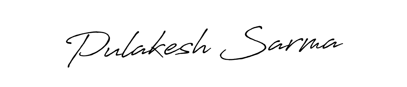 Design your own signature with our free online signature maker. With this signature software, you can create a handwritten (Antro_Vectra_Bolder) signature for name Pulakesh Sarma. Pulakesh Sarma signature style 7 images and pictures png