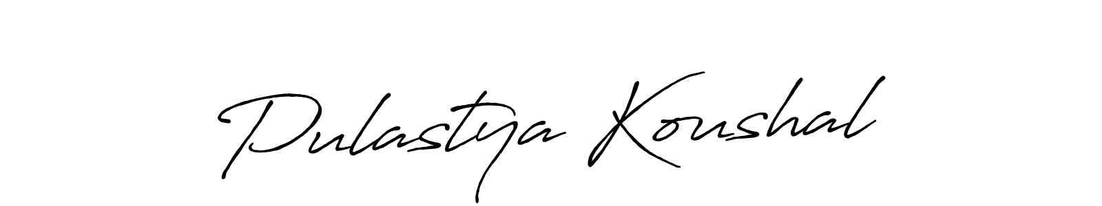 Once you've used our free online signature maker to create your best signature Antro_Vectra_Bolder style, it's time to enjoy all of the benefits that Pulastya Koushal name signing documents. Pulastya Koushal signature style 7 images and pictures png