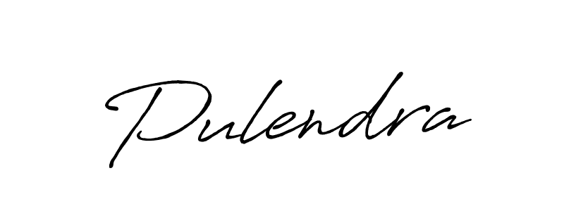 How to make Pulendra signature? Antro_Vectra_Bolder is a professional autograph style. Create handwritten signature for Pulendra name. Pulendra signature style 7 images and pictures png