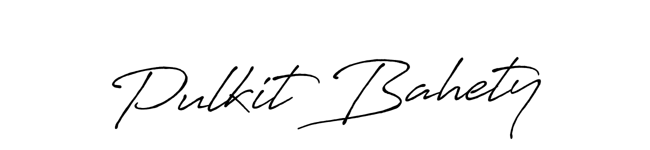 Also You can easily find your signature by using the search form. We will create Pulkit Bahety name handwritten signature images for you free of cost using Antro_Vectra_Bolder sign style. Pulkit Bahety signature style 7 images and pictures png