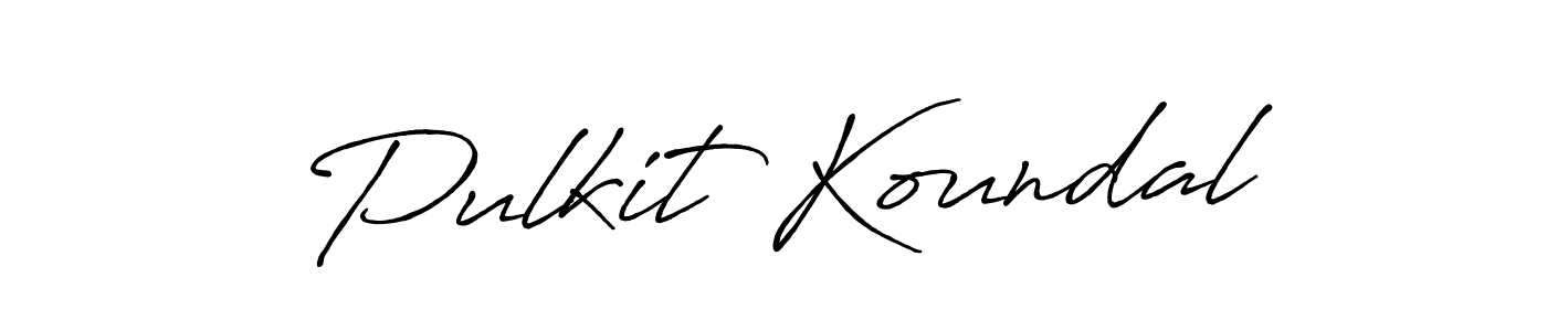Make a short Pulkit Koundal signature style. Manage your documents anywhere anytime using Antro_Vectra_Bolder. Create and add eSignatures, submit forms, share and send files easily. Pulkit Koundal signature style 7 images and pictures png