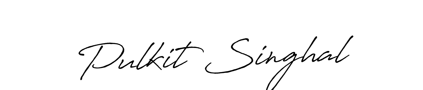 It looks lik you need a new signature style for name Pulkit Singhal. Design unique handwritten (Antro_Vectra_Bolder) signature with our free signature maker in just a few clicks. Pulkit Singhal signature style 7 images and pictures png