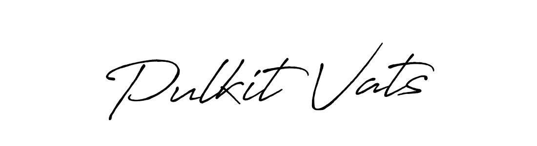 Make a beautiful signature design for name Pulkit Vats. Use this online signature maker to create a handwritten signature for free. Pulkit Vats signature style 7 images and pictures png