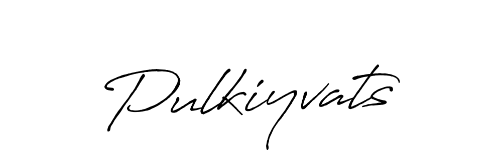 Once you've used our free online signature maker to create your best signature Antro_Vectra_Bolder style, it's time to enjoy all of the benefits that Pulkiyvats name signing documents. Pulkiyvats signature style 7 images and pictures png