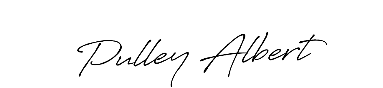 Design your own signature with our free online signature maker. With this signature software, you can create a handwritten (Antro_Vectra_Bolder) signature for name Pulley Albert. Pulley Albert signature style 7 images and pictures png