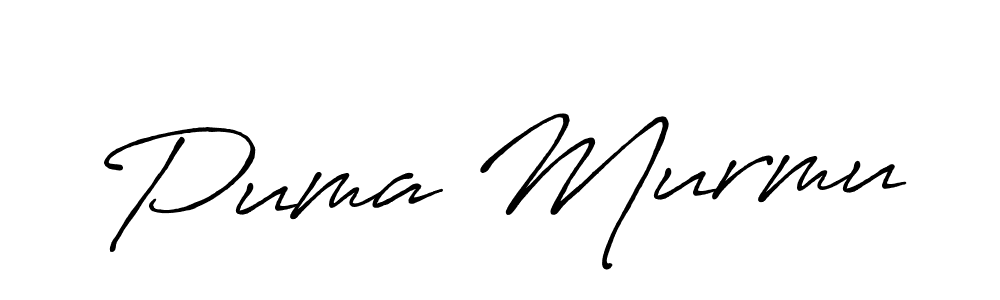 How to make Puma Murmu signature? Antro_Vectra_Bolder is a professional autograph style. Create handwritten signature for Puma Murmu name. Puma Murmu signature style 7 images and pictures png