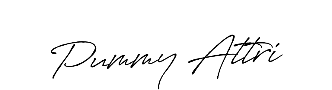 The best way (Antro_Vectra_Bolder) to make a short signature is to pick only two or three words in your name. The name Pummy Attri include a total of six letters. For converting this name. Pummy Attri signature style 7 images and pictures png