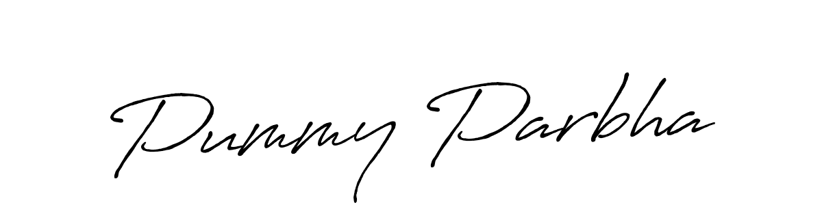 You should practise on your own different ways (Antro_Vectra_Bolder) to write your name (Pummy Parbha) in signature. don't let someone else do it for you. Pummy Parbha signature style 7 images and pictures png