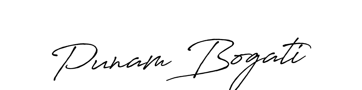 The best way (Antro_Vectra_Bolder) to make a short signature is to pick only two or three words in your name. The name Punam Bogati include a total of six letters. For converting this name. Punam Bogati signature style 7 images and pictures png