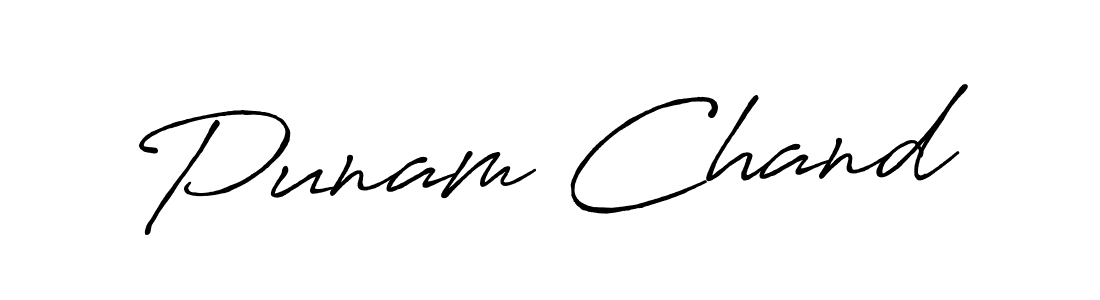 How to Draw Punam Chand signature style? Antro_Vectra_Bolder is a latest design signature styles for name Punam Chand. Punam Chand signature style 7 images and pictures png