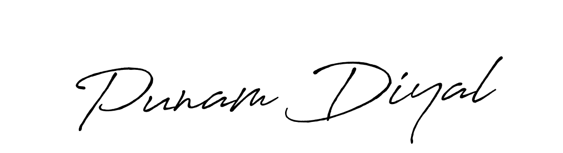 Also we have Punam Diyal name is the best signature style. Create professional handwritten signature collection using Antro_Vectra_Bolder autograph style. Punam Diyal signature style 7 images and pictures png