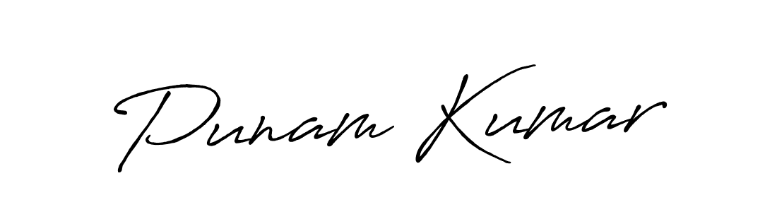 How to make Punam Kumar signature? Antro_Vectra_Bolder is a professional autograph style. Create handwritten signature for Punam Kumar name. Punam Kumar signature style 7 images and pictures png