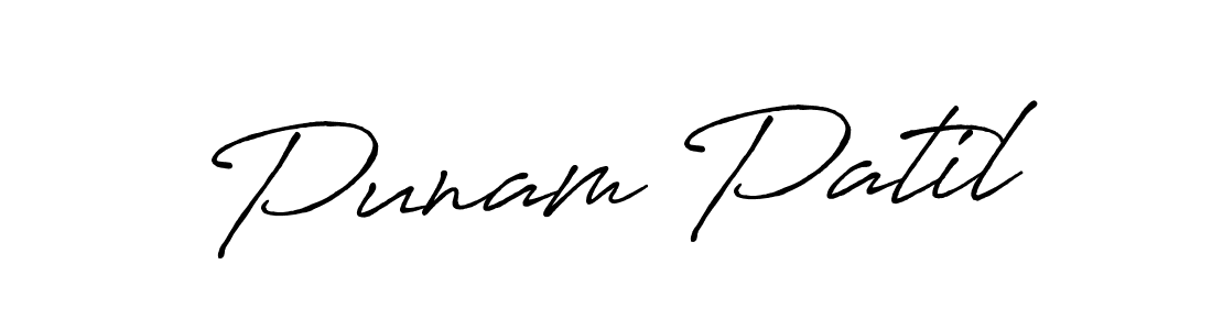 Also we have Punam Patil name is the best signature style. Create professional handwritten signature collection using Antro_Vectra_Bolder autograph style. Punam Patil signature style 7 images and pictures png