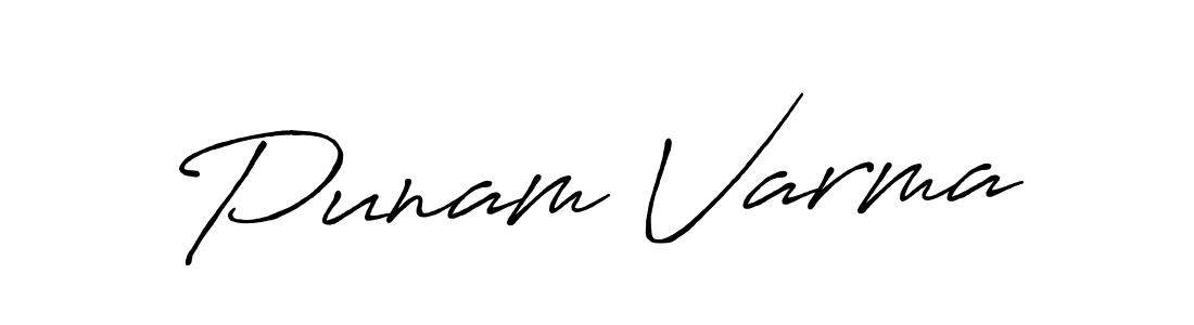 Punam Varma stylish signature style. Best Handwritten Sign (Antro_Vectra_Bolder) for my name. Handwritten Signature Collection Ideas for my name Punam Varma. Punam Varma signature style 7 images and pictures png