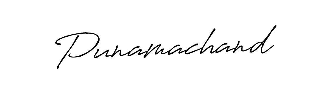 Also we have Punamachand name is the best signature style. Create professional handwritten signature collection using Antro_Vectra_Bolder autograph style. Punamachand signature style 7 images and pictures png