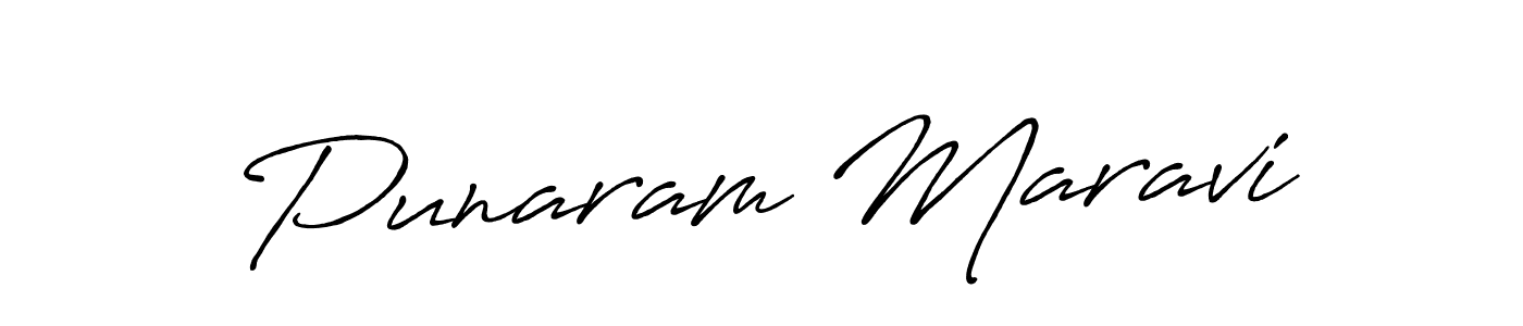 Make a beautiful signature design for name Punaram Maravi. Use this online signature maker to create a handwritten signature for free. Punaram Maravi signature style 7 images and pictures png