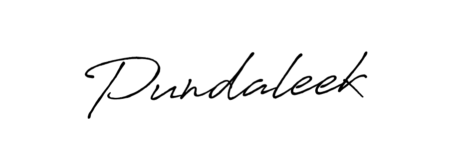 Also we have Pundaleek name is the best signature style. Create professional handwritten signature collection using Antro_Vectra_Bolder autograph style. Pundaleek signature style 7 images and pictures png