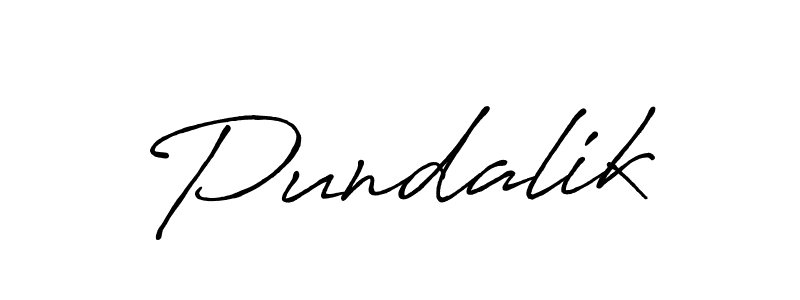 Create a beautiful signature design for name Pundalik. With this signature (Antro_Vectra_Bolder) fonts, you can make a handwritten signature for free. Pundalik signature style 7 images and pictures png