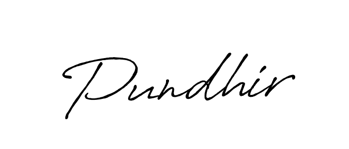 Pundhir stylish signature style. Best Handwritten Sign (Antro_Vectra_Bolder) for my name. Handwritten Signature Collection Ideas for my name Pundhir. Pundhir signature style 7 images and pictures png