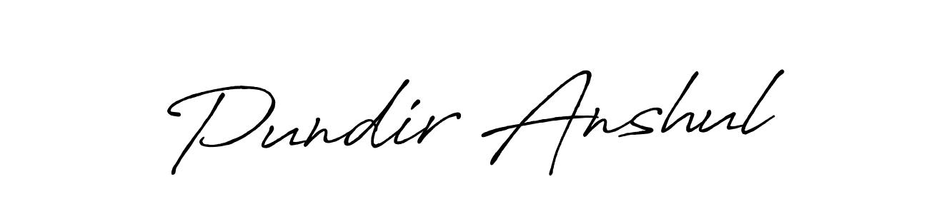How to make Pundir Anshul signature? Antro_Vectra_Bolder is a professional autograph style. Create handwritten signature for Pundir Anshul name. Pundir Anshul signature style 7 images and pictures png