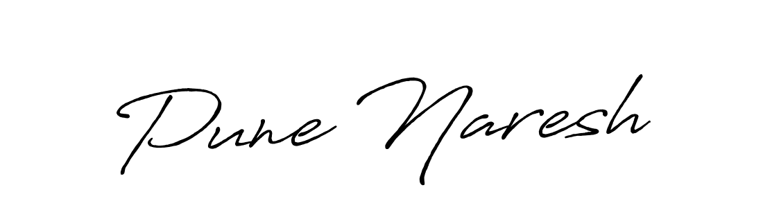 Make a beautiful signature design for name Pune Naresh. Use this online signature maker to create a handwritten signature for free. Pune Naresh signature style 7 images and pictures png