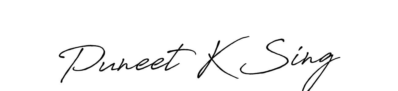 You should practise on your own different ways (Antro_Vectra_Bolder) to write your name (Puneet K Sing) in signature. don't let someone else do it for you. Puneet K Sing signature style 7 images and pictures png