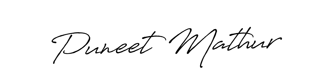 Similarly Antro_Vectra_Bolder is the best handwritten signature design. Signature creator online .You can use it as an online autograph creator for name Puneet Mathur. Puneet Mathur signature style 7 images and pictures png