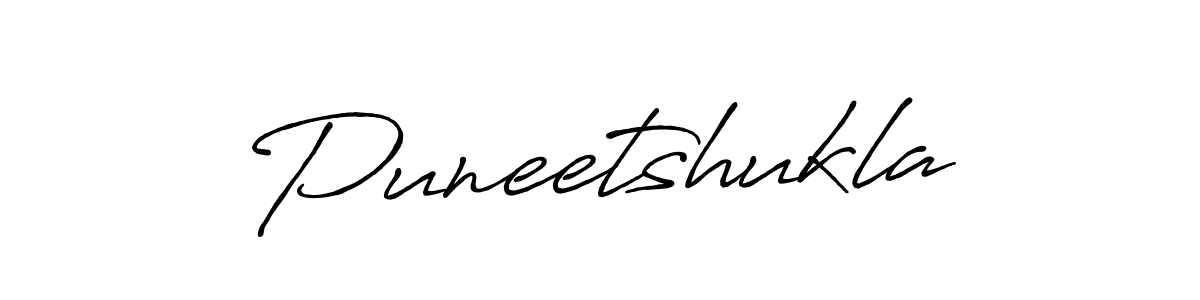 How to make Puneetshukla signature? Antro_Vectra_Bolder is a professional autograph style. Create handwritten signature for Puneetshukla name. Puneetshukla signature style 7 images and pictures png