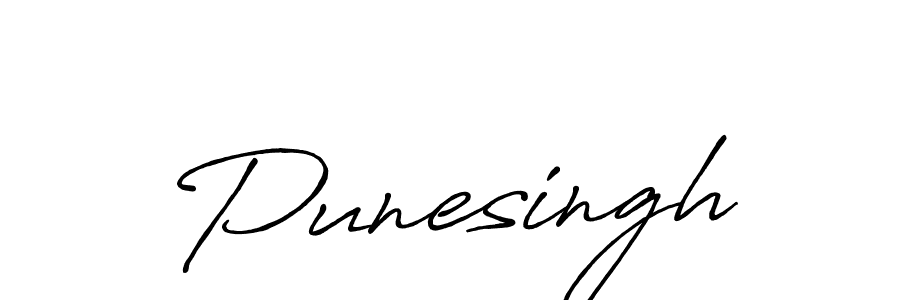if you are searching for the best signature style for your name Punesingh. so please give up your signature search. here we have designed multiple signature styles  using Antro_Vectra_Bolder. Punesingh signature style 7 images and pictures png