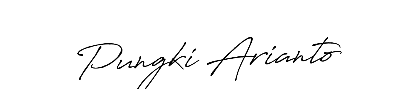 How to make Pungki Arianto signature? Antro_Vectra_Bolder is a professional autograph style. Create handwritten signature for Pungki Arianto name. Pungki Arianto signature style 7 images and pictures png