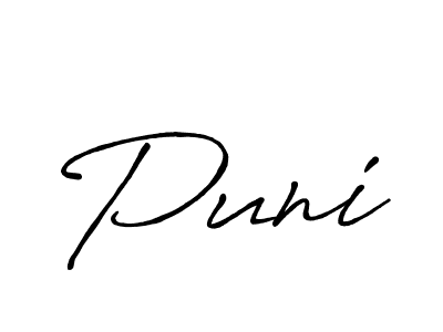 You should practise on your own different ways (Antro_Vectra_Bolder) to write your name (Puni) in signature. don't let someone else do it for you. Puni signature style 7 images and pictures png