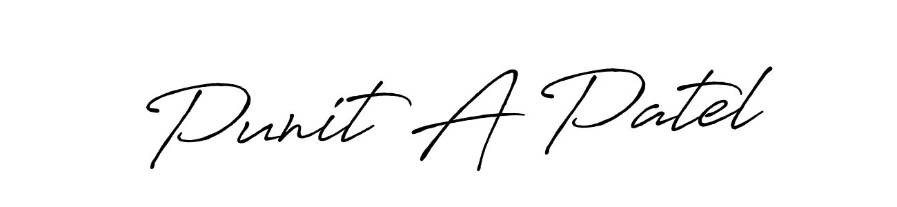 if you are searching for the best signature style for your name Punit A Patel. so please give up your signature search. here we have designed multiple signature styles  using Antro_Vectra_Bolder. Punit A Patel signature style 7 images and pictures png