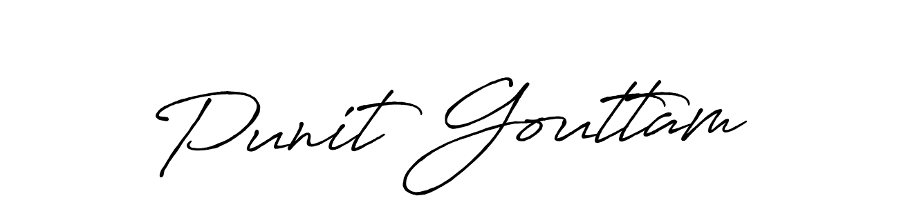 How to make Punit Gouttam signature? Antro_Vectra_Bolder is a professional autograph style. Create handwritten signature for Punit Gouttam name. Punit Gouttam signature style 7 images and pictures png