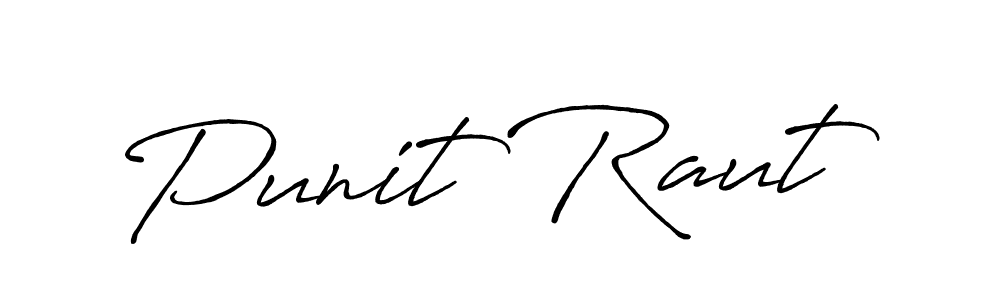 Use a signature maker to create a handwritten signature online. With this signature software, you can design (Antro_Vectra_Bolder) your own signature for name Punit Raut. Punit Raut signature style 7 images and pictures png