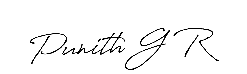 You should practise on your own different ways (Antro_Vectra_Bolder) to write your name (Punith G R) in signature. don't let someone else do it for you. Punith G R signature style 7 images and pictures png