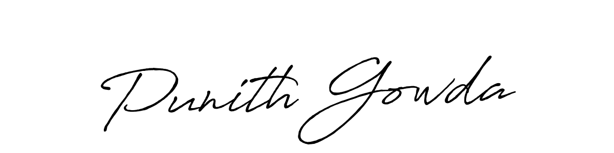 How to Draw Punith Gowda signature style? Antro_Vectra_Bolder is a latest design signature styles for name Punith Gowda. Punith Gowda signature style 7 images and pictures png