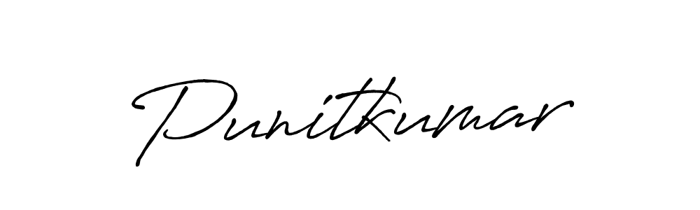 Also we have Punitkumar name is the best signature style. Create professional handwritten signature collection using Antro_Vectra_Bolder autograph style. Punitkumar signature style 7 images and pictures png