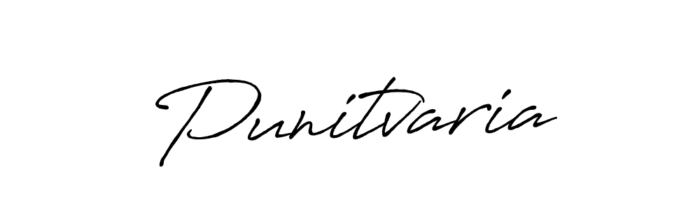 Also You can easily find your signature by using the search form. We will create Punitvaria name handwritten signature images for you free of cost using Antro_Vectra_Bolder sign style. Punitvaria signature style 7 images and pictures png