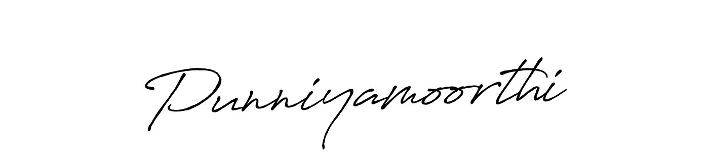 It looks lik you need a new signature style for name Punniyamoorthi. Design unique handwritten (Antro_Vectra_Bolder) signature with our free signature maker in just a few clicks. Punniyamoorthi signature style 7 images and pictures png