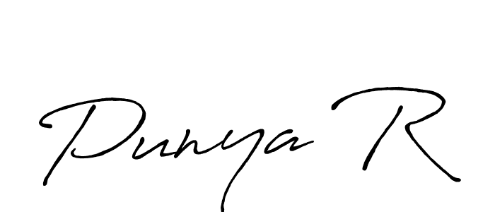 Best and Professional Signature Style for Punya R. Antro_Vectra_Bolder Best Signature Style Collection. Punya R signature style 7 images and pictures png