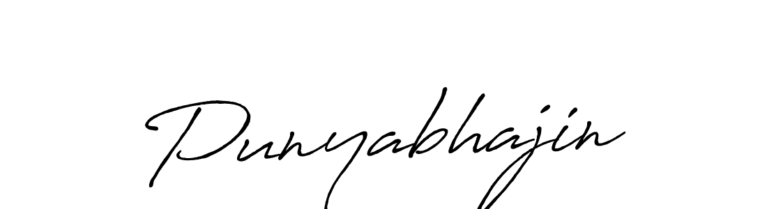 Create a beautiful signature design for name Punyabhajin. With this signature (Antro_Vectra_Bolder) fonts, you can make a handwritten signature for free. Punyabhajin signature style 7 images and pictures png