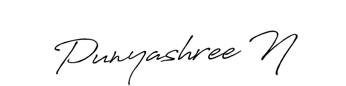 Make a beautiful signature design for name Punyashree N. Use this online signature maker to create a handwritten signature for free. Punyashree N signature style 7 images and pictures png