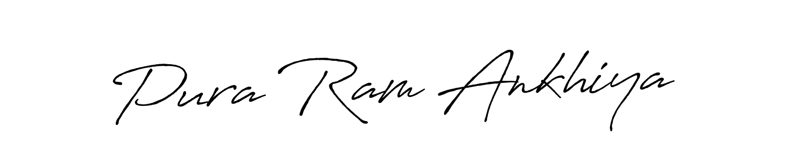 How to make Pura Ram Ankhiya signature? Antro_Vectra_Bolder is a professional autograph style. Create handwritten signature for Pura Ram Ankhiya name. Pura Ram Ankhiya signature style 7 images and pictures png