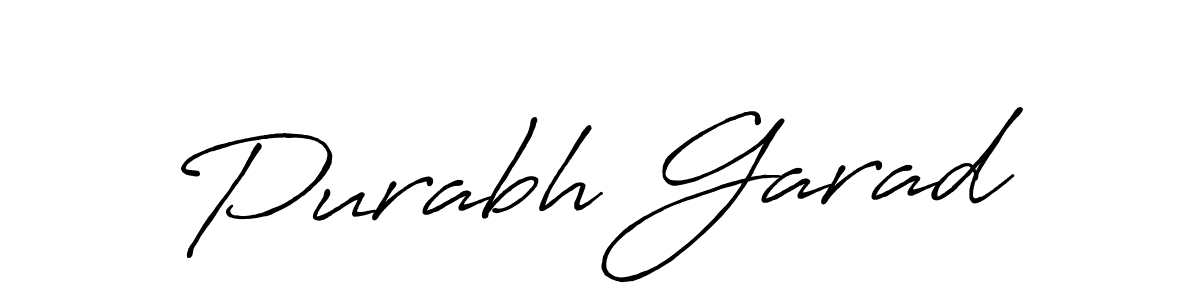 Best and Professional Signature Style for Purabh Garad. Antro_Vectra_Bolder Best Signature Style Collection. Purabh Garad signature style 7 images and pictures png
