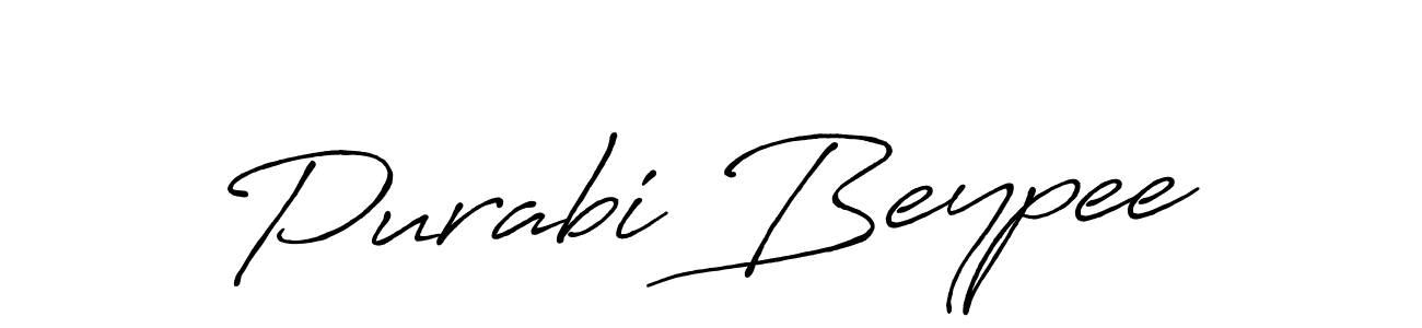 Similarly Antro_Vectra_Bolder is the best handwritten signature design. Signature creator online .You can use it as an online autograph creator for name Purabi Beypee. Purabi Beypee signature style 7 images and pictures png